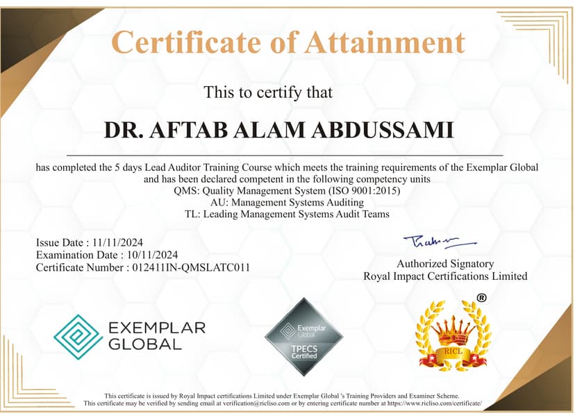 Certification 1